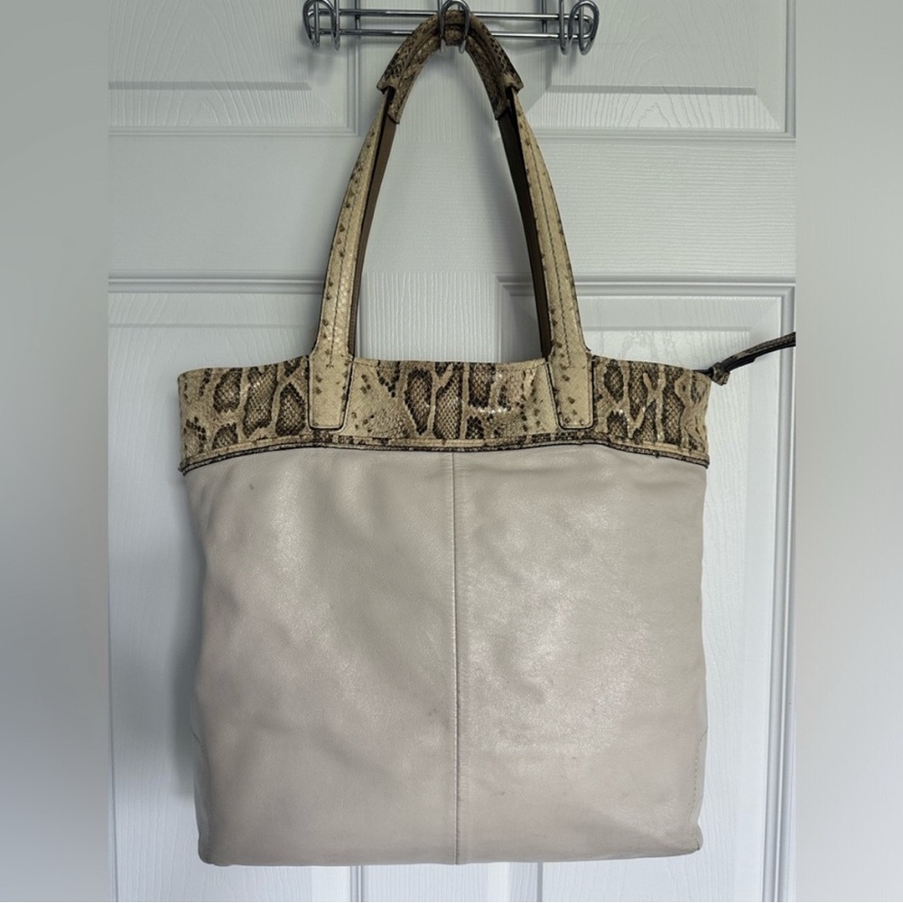 Coach Audrey Python Slim Tote - image 3